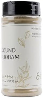 Olive & Vine Ground Marjoram, Earthy & Sweet, Seasoning for Soups, Stews, and Roasts, With Rich Tradition, Authentic Taste, For Global Recipes (4.72 Ounce)