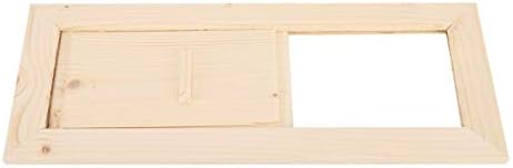 Wooden Air Vent Rectangle Air Vent Grille Ventilation Equipment Sauna Accessory with Adjustable Air Gaps for Sauna Room and Steam Room