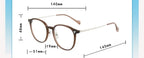 Oversized Round Reading Glasses Fatigue Relieve Anti Blue Light Computer Readers Oval Flat Light Mirror Eyewear