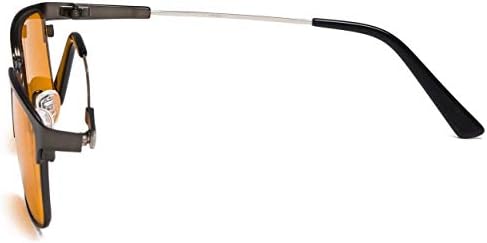 Eyekepper Computer Reading Glasses Blue Light Blocking Memory Titanium (Gunmetal, 1.00)