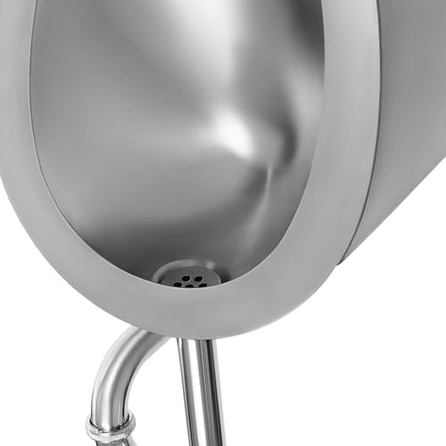 304 Stainless Steel Urinal for Men, Wall Mounted Automatic Sensor Urinal, Touchless Urinal Flushing Set for Bars, Bathrooms, and Hotels.
