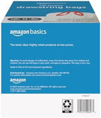 Amazon Basics Tall Kitchen Drawstring Trash Bags, Sturdy and Tear Resistant, 13 Gallon, Unscented, 120 Count