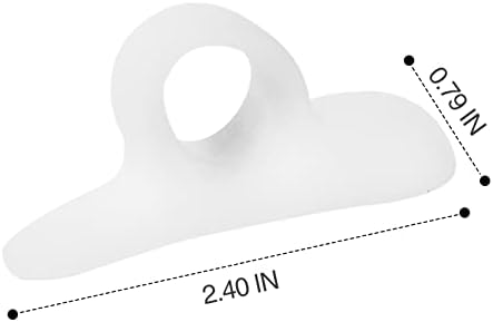 4Pairs Gel Hammer Toe Crest Cushions, Corrector Crests Relieve Foot Pain, Pressure, Discomfort, One Loop Design Hammertoe Gel Support Pads, Flexible Silicone Comfort