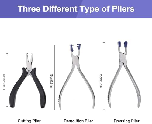 ZJchao Rimless Eye Glass Repairing Kit, Glasses Repair Kit, Eyeglass Repair Pliers, with Pressing Plier, Demolition Plier, Cutting Plier, Spare Jaw, Drilling Holder and so on