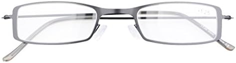 Eyekepper 3 Pcs Mix Unique Lightweight Stainless Steel Frame Reading Glasses for Men and Women 2.50