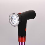 Soulsmart Purple 2 Handles Foldable Smart Easy Up Cane with LED Light