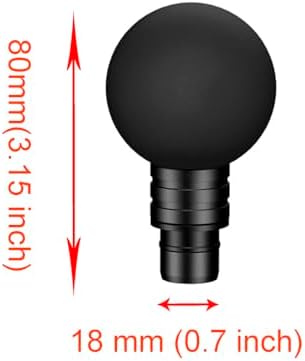 Massage Gun Heads,2 PCS Round-Head Massage Gun Attachments,0.75 Inch Diameter Massage Gun Replaceable Soft Heads,19mm Diameter Muscle Massager Attachments for Back Massager Exchanging