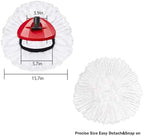 4 Pack Spin Mop Replacement Head Mop Refill Compatible with Oceda Triangle Swivel Mops Microfiber Swivel Mop Refill,Deep Clean,Machine Washable and Easy to Replace