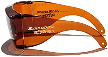 BluBlocker, StarShield Fit Over Sunglasses with Scratch Resistant Lens | Blocks 100% of Blue Light and UVA & UVB Rays | Retro | Gender Neutral for Men, Women, & Everyone | Blue Blocker | 2355K |
