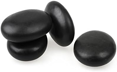 4 Pcs Hot Massage Stones Set Natural Basalt Warm Rocks Kit for Home Spa Massager