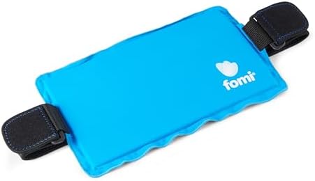 Premium Hot Cold Solid Gel Ice Pack by FOMI Care | Cool Compress for Lower Back, Shoulder, Knee, Stomach | Coccyx, Sciatica, Tailbone Pain Relief | Flexible, Reusable Heating Pad | Adjustable