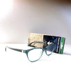 Foster Grant reading, glasses, Aviana, teal square shape. 1.50.