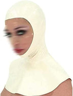 Unique Latex Mask Rubber Head Unisex Hood Wear for Cosplay Party,White,Medium