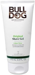 Bulldog Original Shave Gel for Men, Aloe Vera Enriched, Delivers a Close & Comfortable Shave, 95% Natural Origin, 5.9 fl oz (Pack of 3)