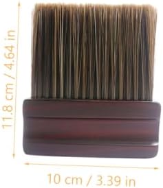 Barber Neck Duster Brush for Hair Removal and Broken Hair Cleaning with Comfortable Handle Salon and Personal Use Cleaner Brush 4.64X3.93X0.78In