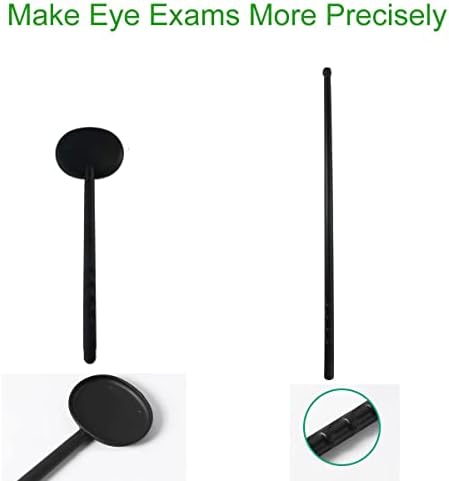 Handheld Eye Occluder with Hand Pointer for Vision Test, Portable Premium Ophthalmic Eye Exam Tool for Ophthalmologists Orthoptists and Optometrists (1pc Eye Occluder and 1pc Pointer)