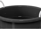 (Black) Flexible 17-Gallon Plastic Storage Tub with Rope Handles, Multi-Purpose Utility Bucket (1)