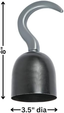 Fun Express Pirate Hook Costume Piece – Plastic Hook Hand Accessory for Costumes and Dress-Up – One Size Fits Most – 1 Piece - Black, Gray
