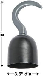 Fun Express Pirate Hook Costume Piece – Plastic Hook Hand Accessory for Costumes and Dress-Up – One Size Fits Most – 1 Piece - Black, Gray