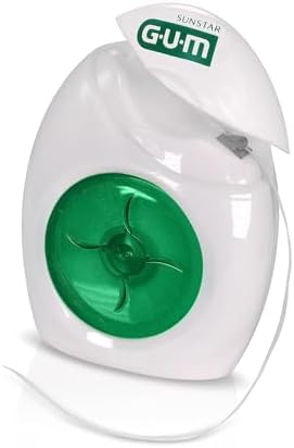 GUM Pro-Weave Woven Dental Floss, Shred Resistant Waxed Floss, Mint Flavored, 3 Count + 2 Travel Units
