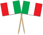 Beistle Italian Flag Picks 200 Piece, 2.5", Multicolor