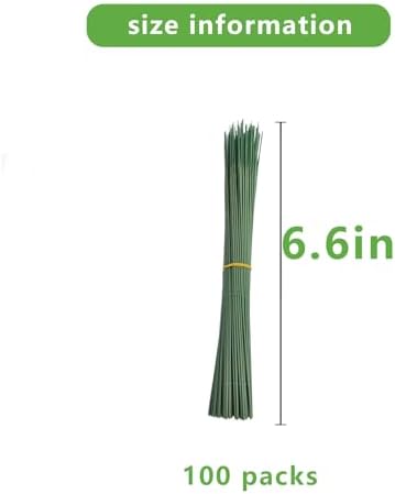 100PCS Artificial Flower Stems Bulk Pack Floral Arrangement Stems DIY Bouquet Making Craft Supplies Artificial Greenery 6.7inch