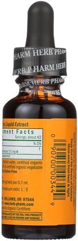 Herb Pharm Certified Organic Green Tea Liquid Extract Drops, 1 Oz