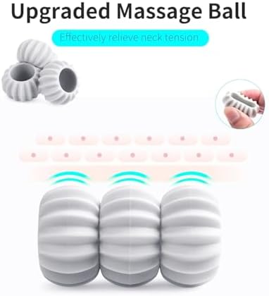 Neck Massager, Neck Massager with 6 Roller Balls for Pain Relief, Shoulders and Legs…
