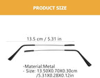 Ipetboom 1 Set Metal Glasses Arms Replacement with Repair Accessories - 1 Pair Eyeglasses Temple Legs for Sunglasses Repair Durable Lightweight Universal Fit