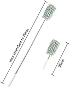 CANDeal 1PCS Microfiber Duster for Cleaning, Washable Extendable Cobweb Dusters with Telescoping Extension Pole, Bendable Head for Car, Window, Furniture, Office