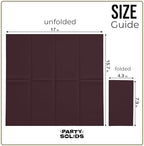 Party Solids Brown Dinner Napkins Disposable 8" x 4" Folded - 40 Pcs 2 Ply Brown Napkins Disposable Paper Guest Towels for Bathrooms, Dinners, Everyday Parties & Party Supplies