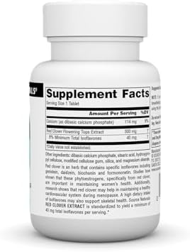 Source Naturals Red Clover Extract, 500 Mg Tablet, 30 Count