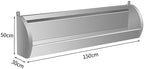 Stainless Steel Wall Mounted Men Urinal - Lengthened 100CM Commercial Urinal with Drain Pipe for Schools, Hospitals, Bars, Public Places