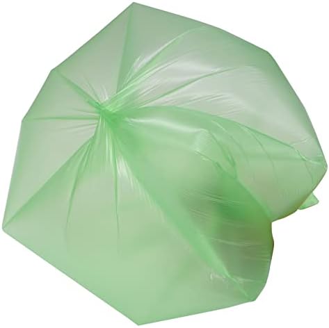 100 Counts 4 Gallon 45x60Cm Kitchen Trash Bags with Handles for Bathroom, Home and Office (100pcs Green 45x60CM)