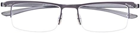 Eyekepper 3 Pairs Half-rim Reading Glasses for Men Metal Readers +2.50