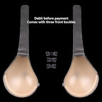 Seamless Silicone Breast Patch Bra Pad Invisible Underwear Inserts for Fake Boob Forms Enhance Comfort Confidence Flesh-C