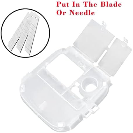 Yellow Sharps Bin Needle Blade Waste Disposal Container with Locking Lid 1.0L