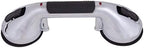 CAREX Ultra Grip Shower Grab Bar - Shower Handle and Bathroom Bar - 12 Inch Safety Bar With Dual Locking Suction Cups For Bathtubs and Showers, Chrome