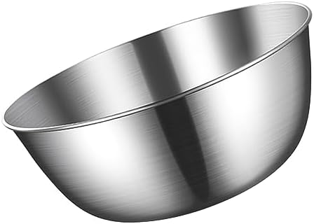 DAUZ Mixing Bowl, Simple Sturdy Stainless Steel Thickened Cooking Basin for Gathering (28cm)