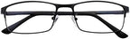 Full Frame Photochromic Reading Glasses Readers Black Metallic Color Frames