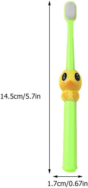 FOMIYES 4pcs Duck Tooth Brush for Boys and Girls Soft Bristle Toothbrush Boys and Girls Cartoon Tooth Safe for Toddlers