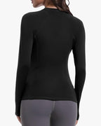 Women's Long Sleeve Compression Shirts, Dry Fit Workout Athletic Sun Protection Cooling Tops for Yoga Running Gym 2 4 Pack