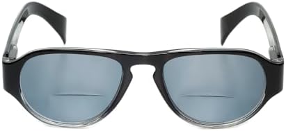 Calabria 4370SB Pilot BiFocal Reading Sunglasses Mens Womens Bi-Focal Sun Glasses Readers Trendy Vintage Style UV Protection