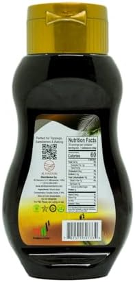 USDA Organic Date Syrup, 100% Natural Sweetener, No Added Sugar, Original Flavor, 400g – Kosher Certified, Vegan & Kid-Friendly