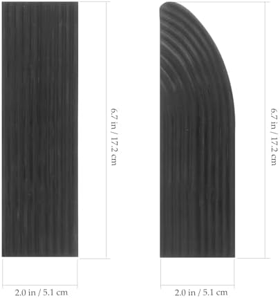 Rubber Threshold Ramp Mat Set for Sweeping Robot Household Indoor Entry Slope Ramp Cushion with Triangular Step Design for Home Use