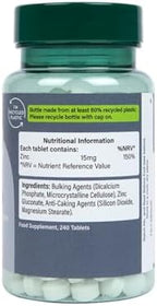 Holland and Barrett Zinc 15mg Immunity Supplement, 240 Vegan Tablets