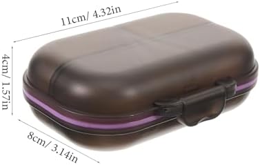 iplusmile Weekly Pill Organizer Portable Small Gray Medicine Case 7-Day 3-Times Daily Compartment Holder Travel Pill Box for Supplements and Medication