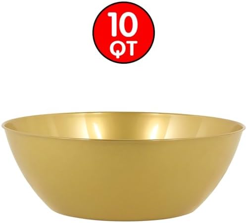God Plastic Recyclable Bowl - (10 qt.) 1 Piece - Durable Serveware, Ideal for Everyday Use and Any Occasion