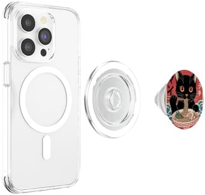 Cat Ramen Japanese Funny Kawaii Cat Graphic Mens Gifts Anime PopSockets PopGrip for MagSafe