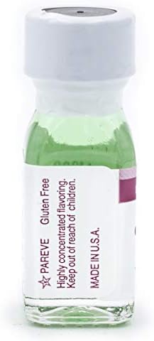 LorAnn Oils Super Strength Flavoring - Used For Candy Making, Flavoring, Baking, Hard Candy, & Flavor Oils - Bold, Natural Flavors 4X Stronger Than Extracts - Crème de Menthe, Pack of 2, 0.125 fl oz